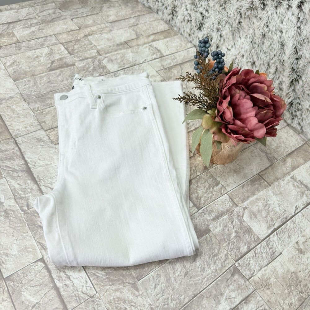 Crew Women's Jeans Sz 29P Slim-Straight Denim | Vintage Wash White - Picture 16 of 16